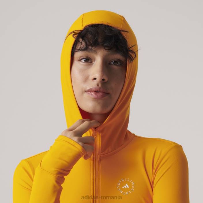 Adidas de stella mccartney top cu mânecă lungă truepace portocaliu fashion unisex portocale 2JBN10231