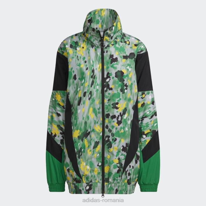Adidas de stella mccartney top țesut imprimat hot onix unisex onix/verde 2JBN22744