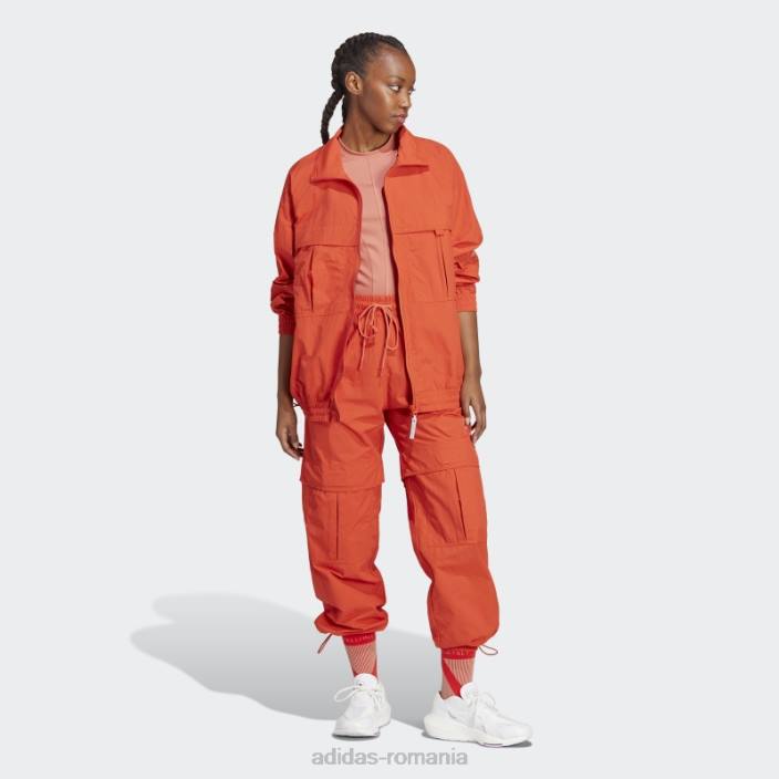 Adidas de stella mccartney truecasuals jachetă solidă țesătură cayenne ars fierbinte unisex cayenne ars 2JBN10232
