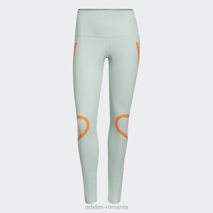 Adidas de stella mccartney truepace jambiere de alergare verde înghețat fierbinte unisex verde înghețat 2JBN2443