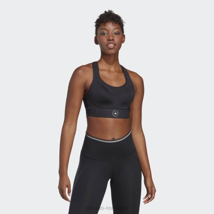 Adidas de stella mccartney truepace sutien sport cu susținere înaltă fashion negru unisex negru 2JBN9979