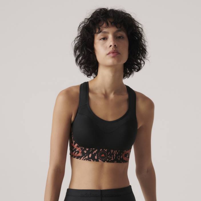 Adidas de stella mccartney truepace sutien sport de înaltă susținere pământ fashion unisex pământ/negru 2JBN10137