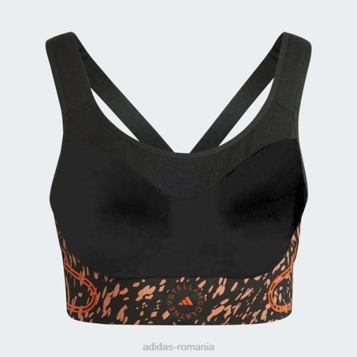 Adidas de stella mccartney truepace sutien sport de înaltă susținere pământ fashion unisex pământ/negru 2JBN10137