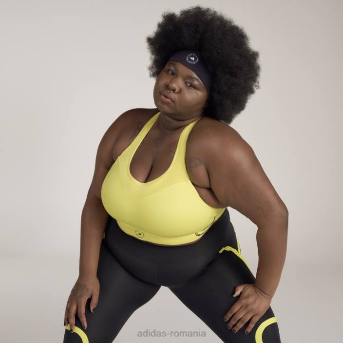 Adidas de stella mccartney truepace sutien sport de sustinere mare- plus size soc galben moda unisex galben șoc 2JBN23332