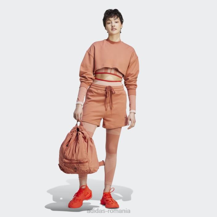 Adidas de stella mccartney truestrength yoga 7/8 tight earth hot unisex pământ/migdale/cayenne ars 2JBN16967