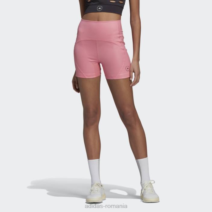 Adidas de stella mccartney truestrength yoga dresuri scurte roz fierbinte unisex roz 2JBN2281