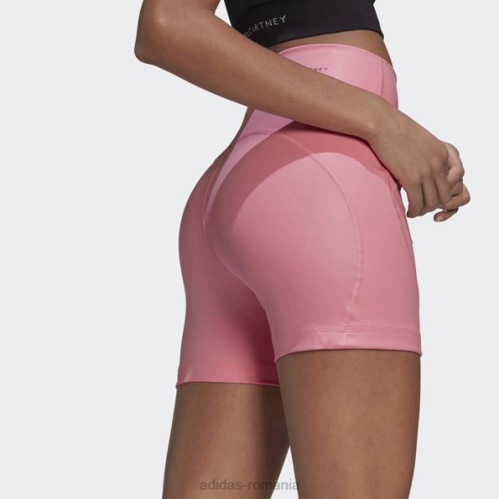 Adidas de stella mccartney truestrength yoga dresuri scurte roz fierbinte unisex roz 2JBN2281
