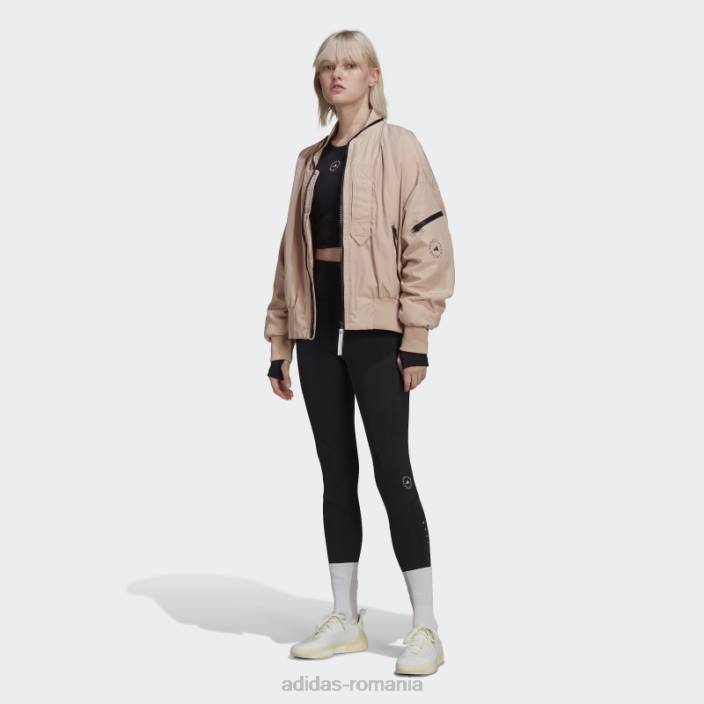 Adidas de stella negru mccartney truestrength trunchiat mânecă lungă fierbinte unisex negru 2JBN2377