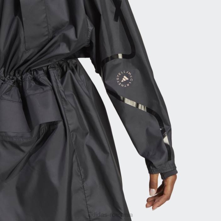 Adidas fashion black by stella mccartney truecasuals parka lungă ușoară unisex pudră neagră/ moale 2JBN16706