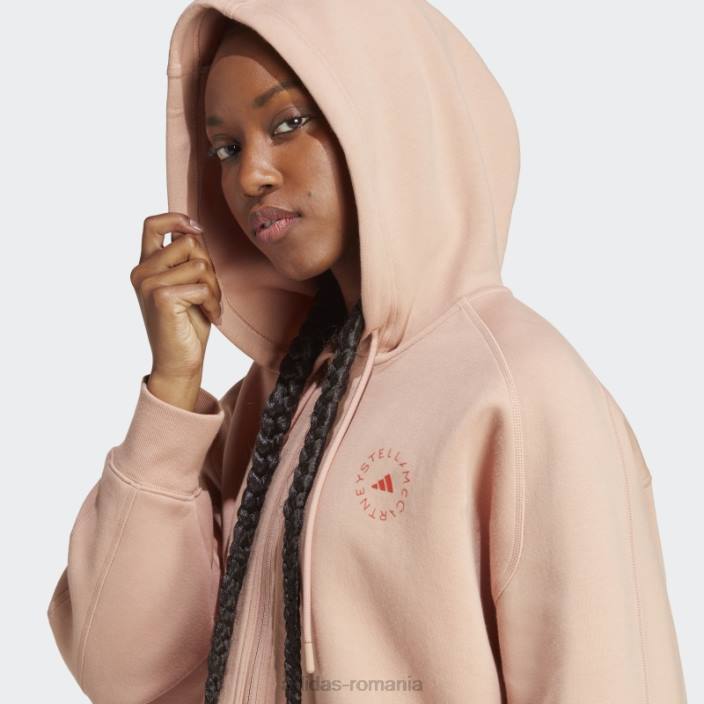 Adidas hanorac decupat cu capota de moda almond moale by stella mccartney unisex migdale moale 2JBN16924