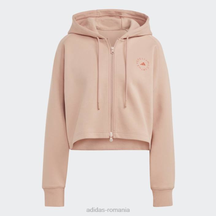 Adidas hanorac decupat cu capota de moda almond moale by stella mccartney unisex migdale moale 2JBN16924