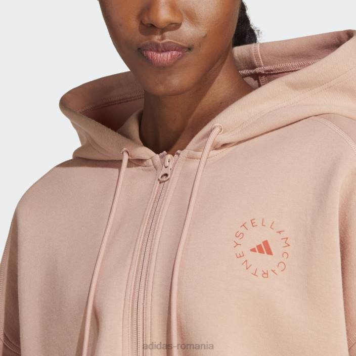 Adidas hanorac decupat cu capota de moda almond moale by stella mccartney unisex migdale moale 2JBN16924