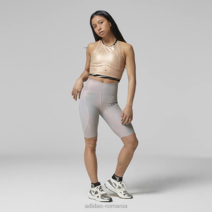 Adidas hazy rose by stella mccartney dresuri strălucitoare pentru ciclism moda unisex trandafir neclar/onix 2JBN2318