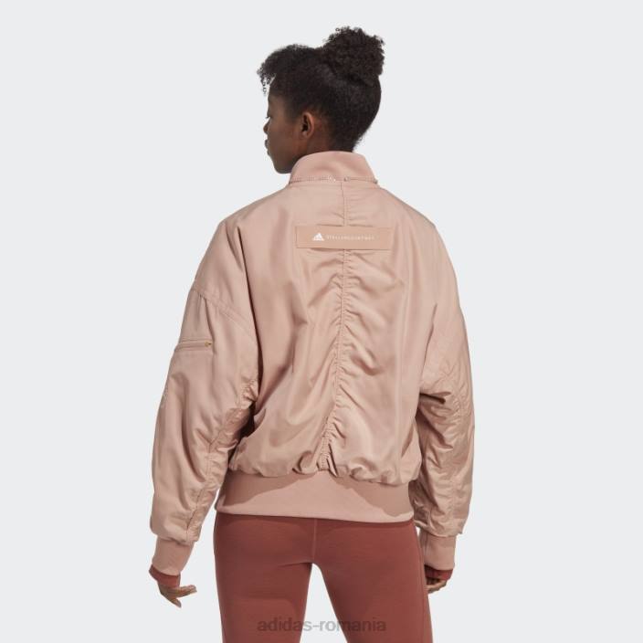 Adidas jachetă bomber împletită almond almond by stella mccartney fierbinte unisex migdale moale 2JBN16929