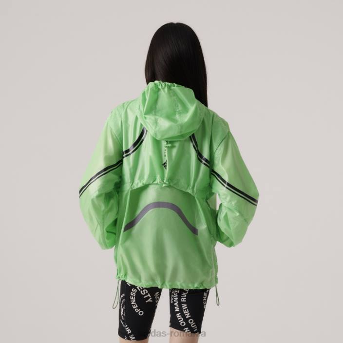 Adidas jachetă de alergare truepace de stella mccartney verde flash unisex verde intermitent 2JBN10241