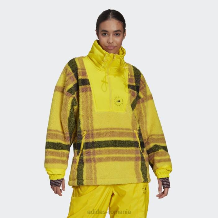 Adidas jachetă de iarnă din jacquard din lână galben fierbinte by stella mccartney unisex galben/camel/negru 2JBN24080