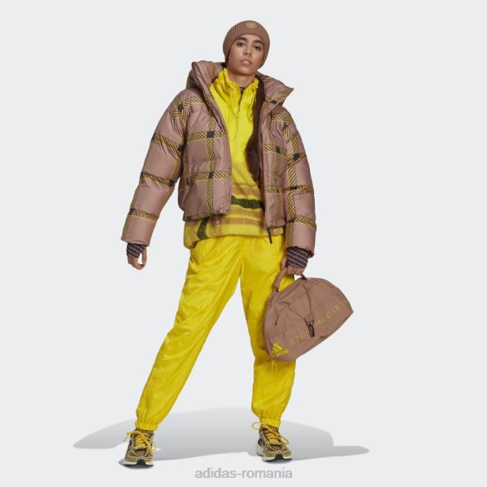 Adidas jachetă de iarnă din jacquard din lână galben fierbinte by stella mccartney unisex galben/camel/negru 2JBN24080