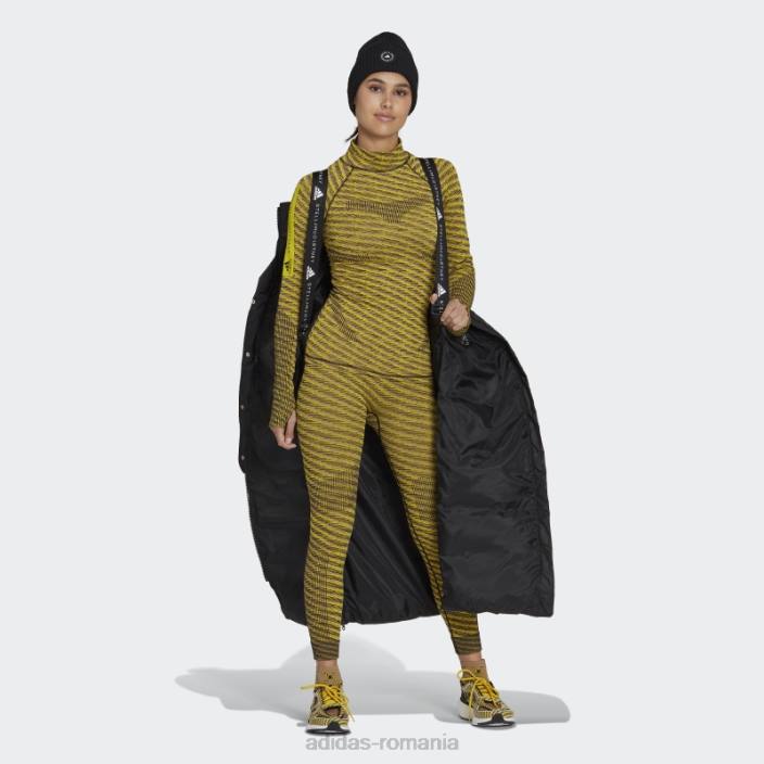 Adidas jachetă de iarnă lungă, căptușită, de către stella mccartney unisex negru 2JBN9271