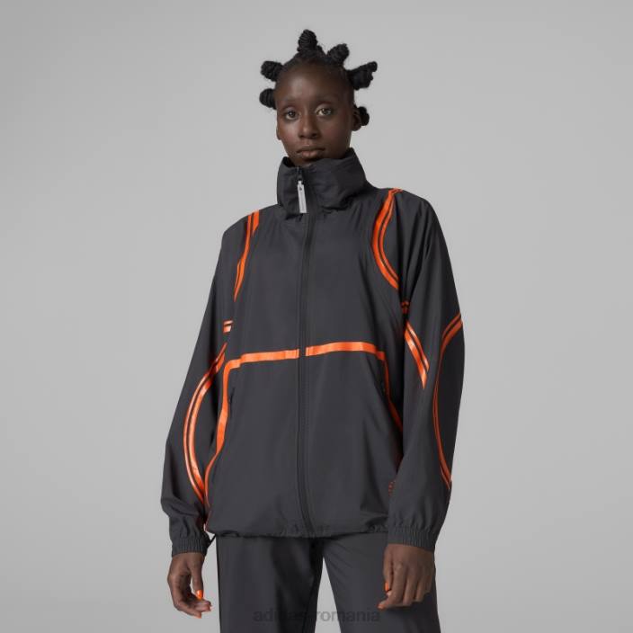 Adidas jachetă țesătă neagră de stella mccartney truepace fierbinte unisex negru 2JBN2494