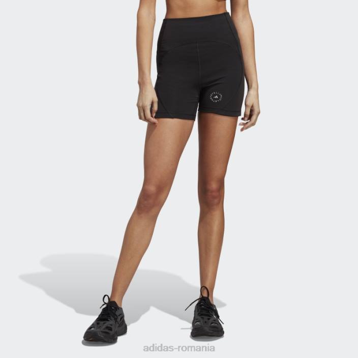 Adidas jambiere scurte de yoga negru de stella mccartney truestrength unisex alb negru 2JBN17222
