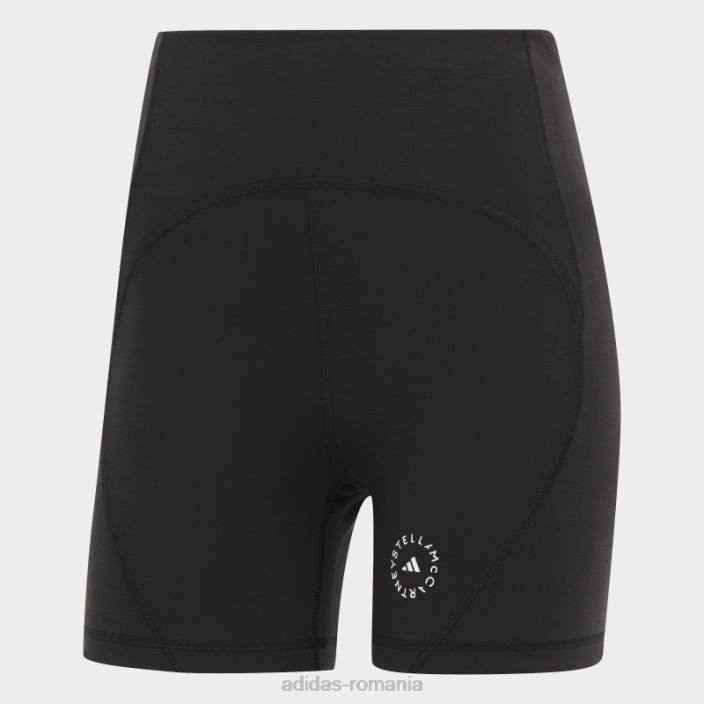 Adidas jambiere scurte de yoga negru de stella mccartney truestrength unisex alb negru 2JBN17222