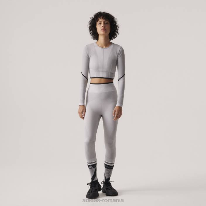 Adidas mgh solid grey de stella mccartney trustrength yoga 7/8 strâmt unisex mgh solid gri/alb/negru 2JBN10073