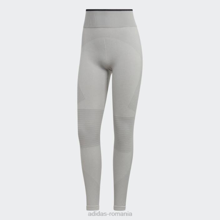 Adidas mgh solid grey de stella mccartney trustrength yoga 7/8 strâmt unisex mgh solid gri/alb/negru 2JBN10073