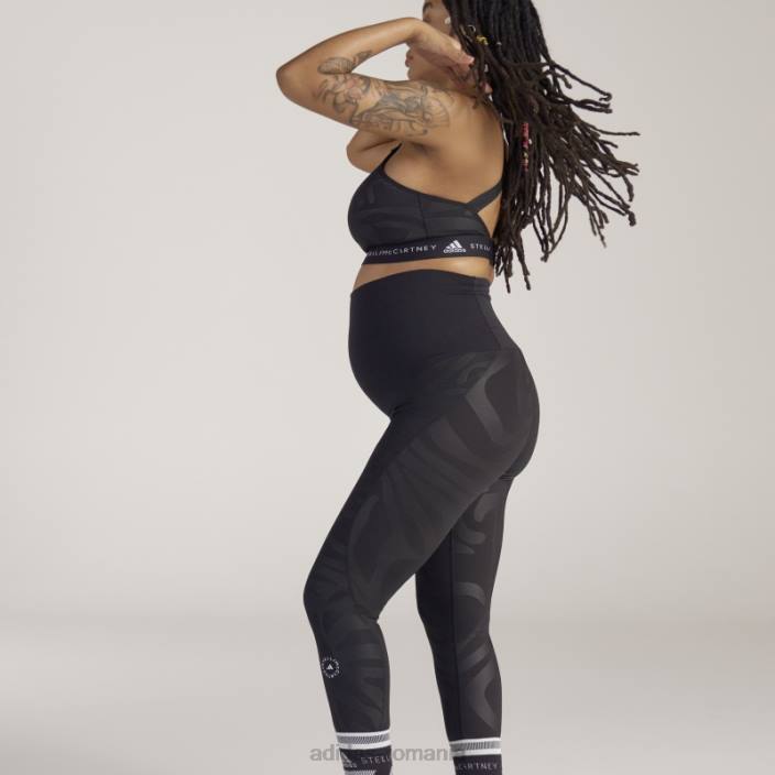 Adidas negru by stella mccartney jambiere de yoga de maternitate fierbinte unisex negru 2JBN16804