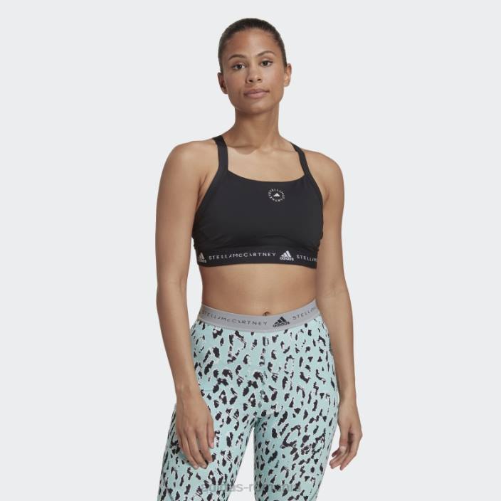 Adidas negru de stella mccartney sutien de sprijin mediu truepurpose fierbinte unisex negru 2JBN16654