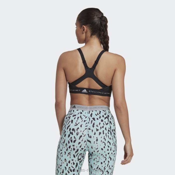 Adidas negru de stella mccartney sutien de sprijin mediu truepurpose fierbinte unisex negru 2JBN16654