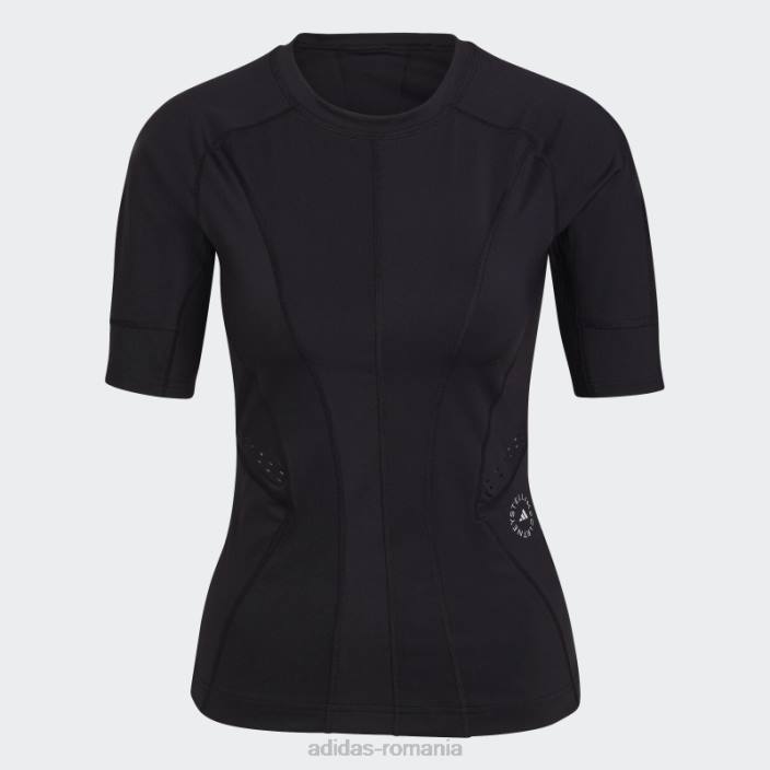 Adidas negru de stella mccartney tricouri de antrenament truepurpose fashion unisex negru 2JBN10263