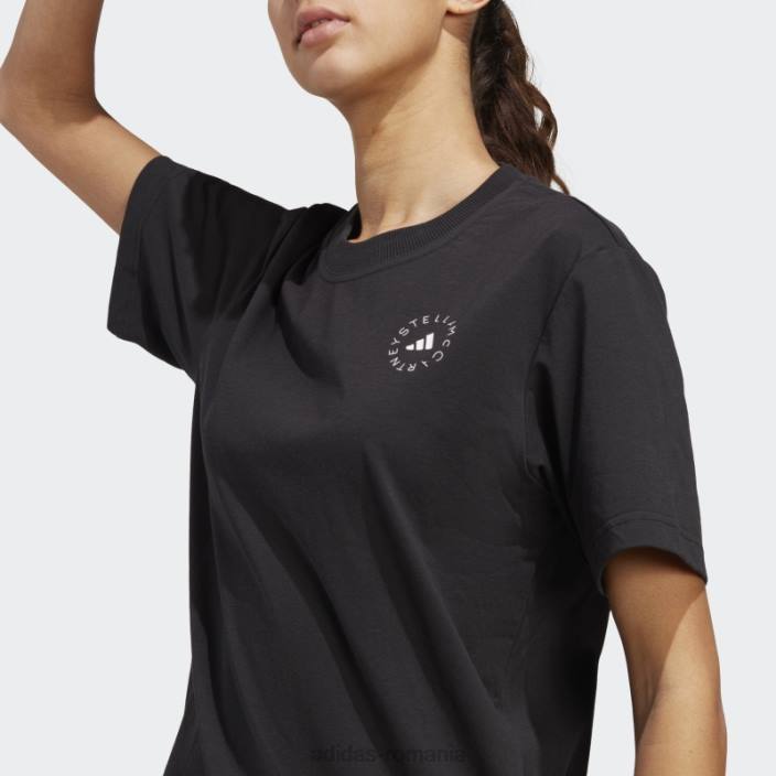 Adidas negru de stella mccartney truecasuals tricou sport obișnuit fierbinte unisex negru 2JBN17284