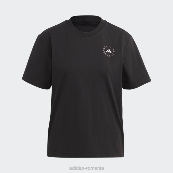 Adidas negru de stella mccartney truecasuals tricou sport obișnuit fierbinte unisex negru 2JBN17284
