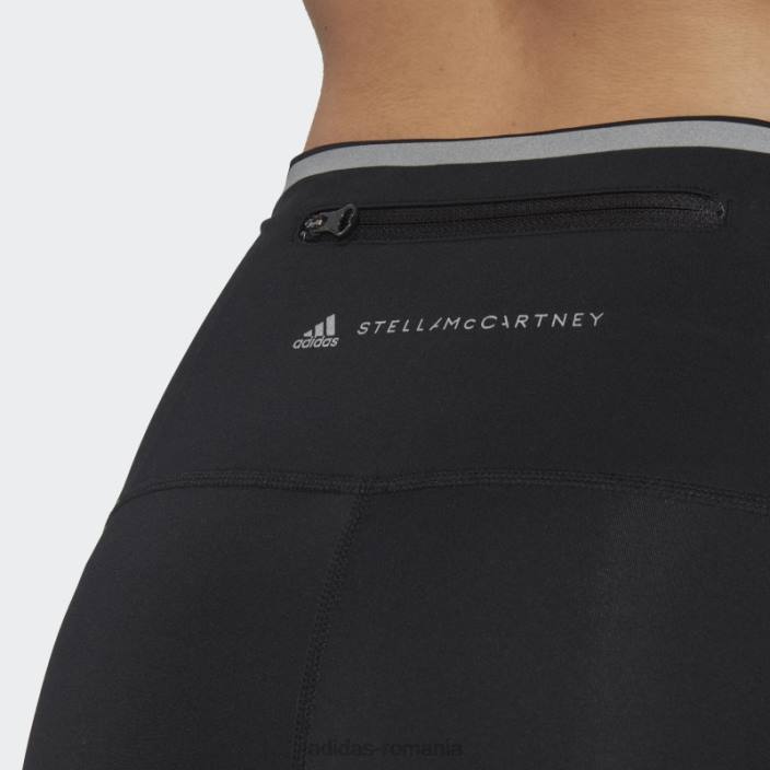 Adidas negru de stella mccartney truepace leggings de alergare fashion unisex negru/galben șoc 2JBN10458