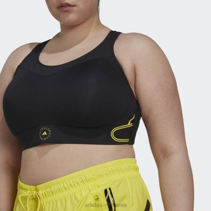Adidas negru de stella mccartney truepace sutien sport de sustinere mare- plus marime unisex negru 2JBN23356