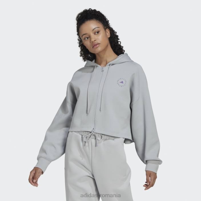 Adidas onix by stella mccartney decupat hanorac modă unisex onix 2JBN23101
