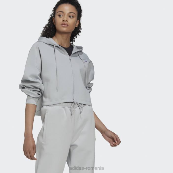 Adidas onix by stella mccartney decupat hanorac modă unisex onix 2JBN23101