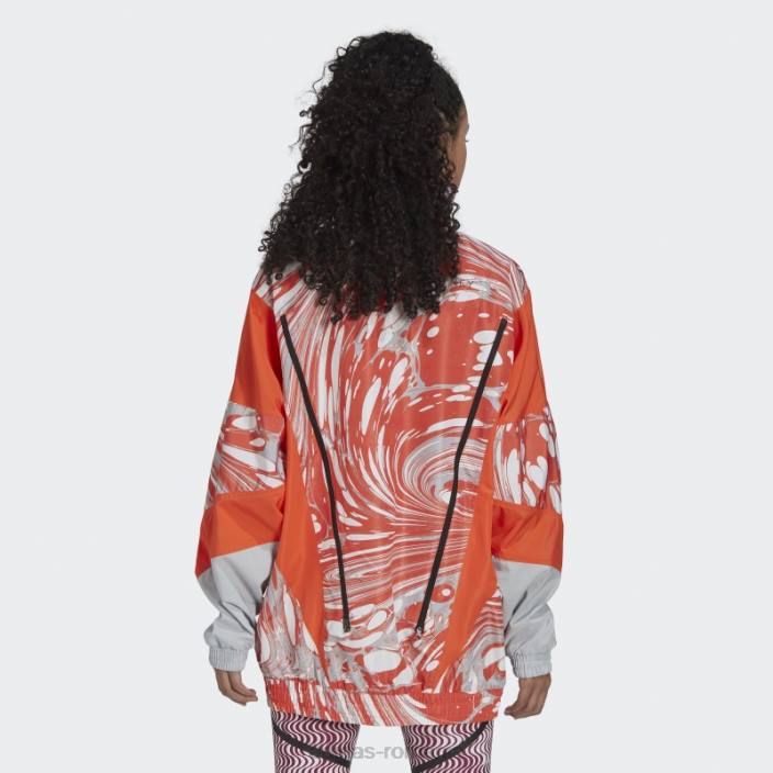 Adidas onix by stella mccartney țesut cu imprimeu la modă unisex onix/portocaliu 2JBN22686