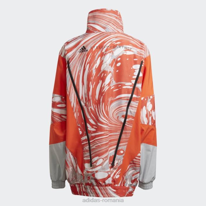 Adidas onix by stella mccartney țesut cu imprimeu la modă unisex onix/portocaliu 2JBN22686