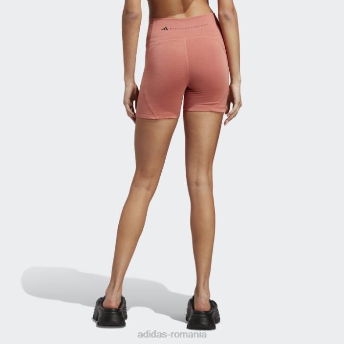 Adidas pământ fierbinte de stella mccartney trustrength yoga jambiere scurte unisex pământ/negru 2JBN17254