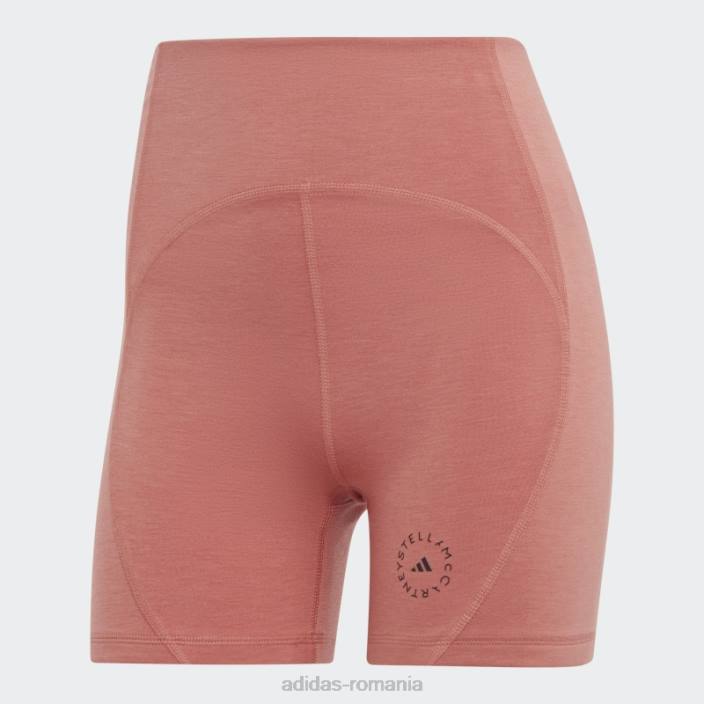 Adidas pământ fierbinte de stella mccartney trustrength yoga jambiere scurte unisex pământ/negru 2JBN17254