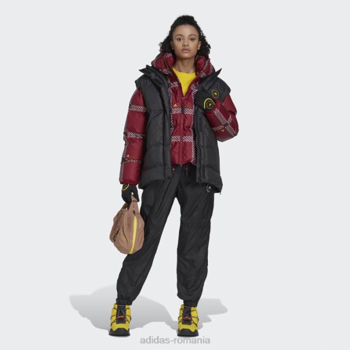 Adidas pantaloni de iarnă țesuți, căptușiți de stella mccartney, moda neagră unisex negru 2JBN23981