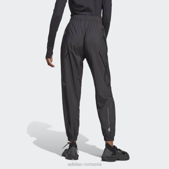 Adidas pantaloni de jogging cu costum de antrenament țesut Truepace negri by stella mccartney unisex negru 2JBN16453