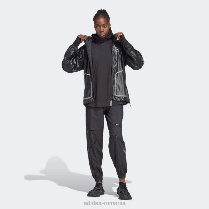 Adidas pantaloni de jogging cu costum de antrenament țesut Truepace negri by stella mccartney unisex negru 2JBN16453