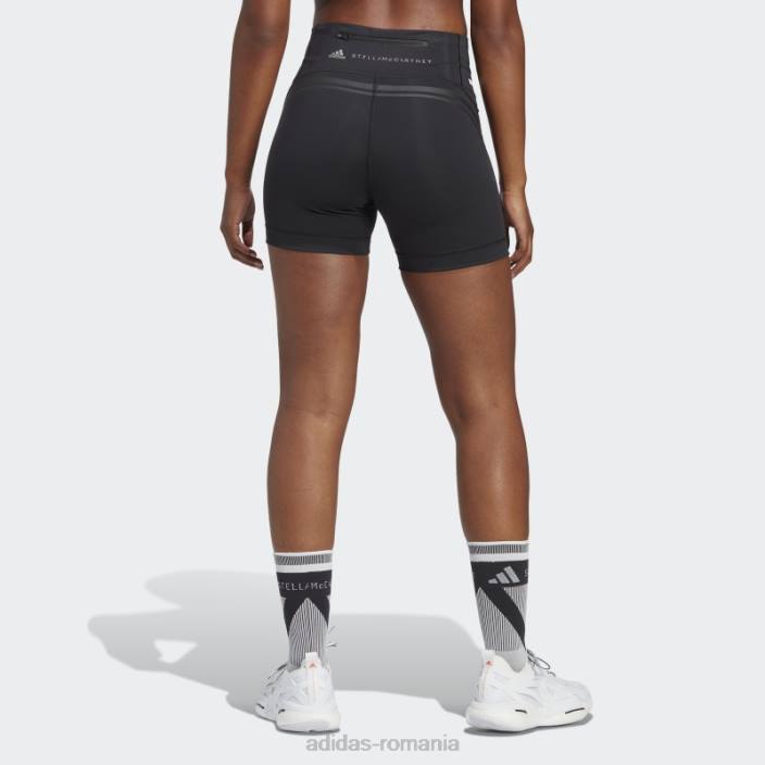 Adidas pantaloni scurți de alergare negri truepace de stella mccartney unisex alb negru 2JBN2452