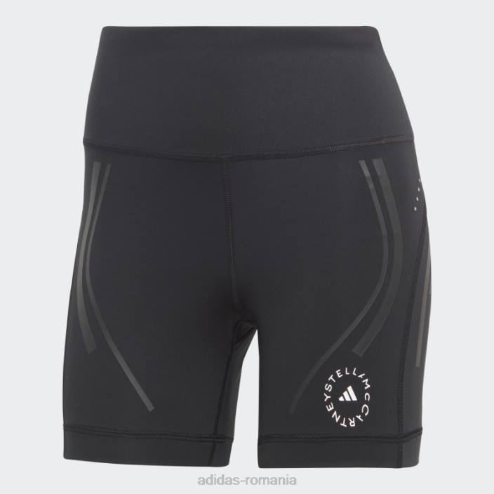 Adidas pantaloni scurți de alergare negri truepace de stella mccartney unisex alb negru 2JBN2452
