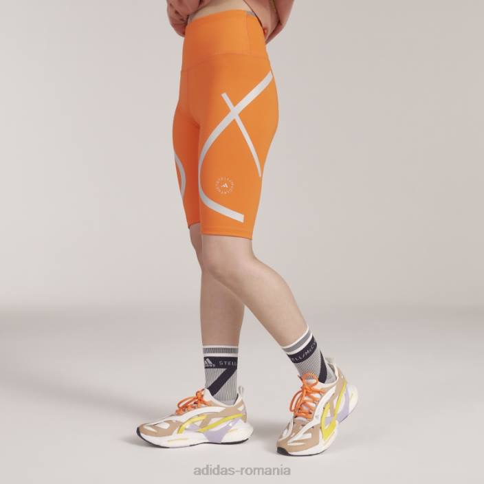 Adidas pantaloni scurți de ciclism fierbinți de stella orange mccartney truepace unisex portocale 2JBN2250