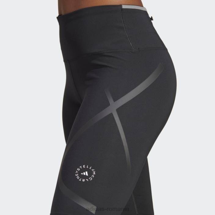 Adidas pantaloni scurți negri de stella mccartney truepace pentru ciclism la modă unisex negru 2JBN17121