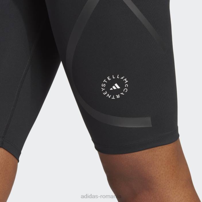 Adidas pantaloni scurți negri de stella mccartney truepace pentru ciclism la modă unisex negru 2JBN17121