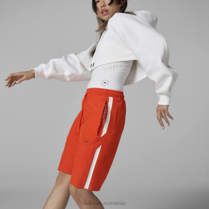 Adidas portocaliu by stella mccartney pantaloni scurți țesuți la modă unisex portocale 2JBN2653